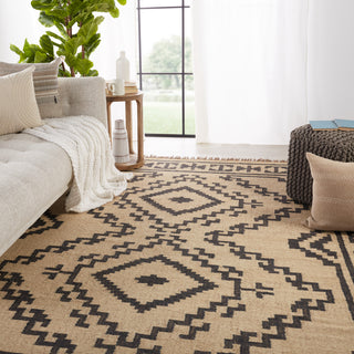 Jaipur Living Bedouin Jaima BD24 Beige/Black Area Rug Lifestyle Image Feature