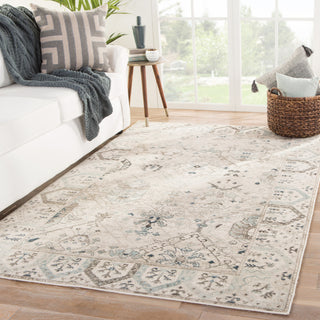 Jaipur Living Berkeley Lennox BER01 Light Gray/Light Blue Area Rug Lifestyle Image Feature