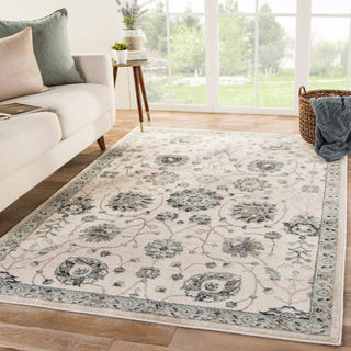 Jaipur Living Berkeley Ainsley BER05 Gray/Light Blue Area Rug Lifestyle Image Feature