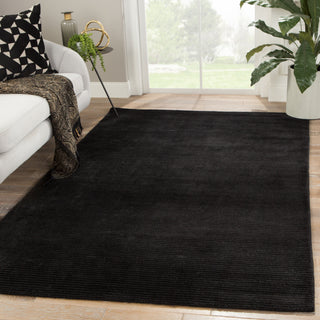 Jaipur Living Basis BI32 Black Area Rug Lifestyle Image Feature