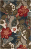Jaipur Living Blue Petal Pusher BL116 Multicolor/Gray Area Rug - Top Down