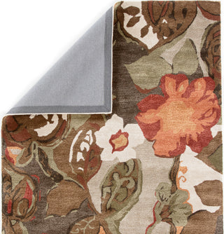 Jaipur Living Blue Petal Pusher BL12 Light Gray/Multicolor Area Rug Folded Backing Image