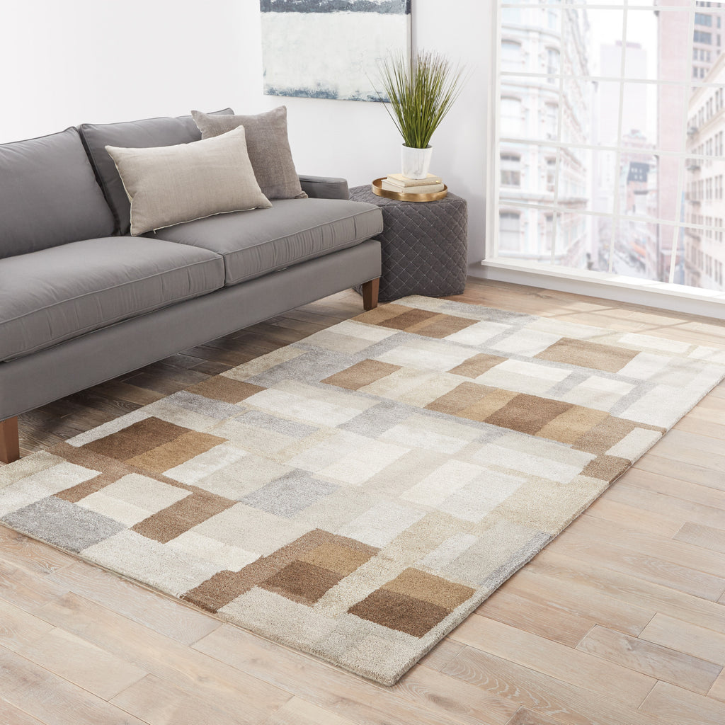 Jaipur Living Blue Adell BL126 Brown Area Rug Lifestyle Image Feature