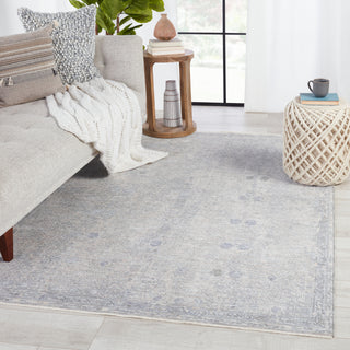 Jaipur Living Ballad Larkin BLA02 Light Gray/Beige Area Rug Lifestyle Image Feature