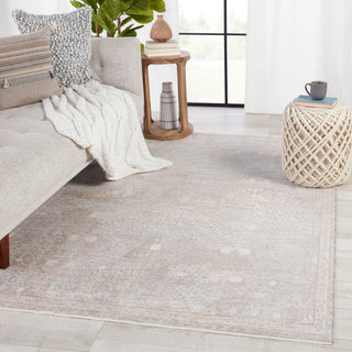 Jaipur Living Ballad Larkin BLA03 Beige/Gray Area Rug Lifestyle Image Feature