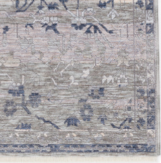 Jaipur Living Ballad Evolet BLA06 Blue/Gray Area Rug - Corner Close Up Image