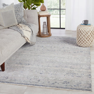 Jaipur Living Ballad Evolet BLA06 Blue/Gray Area Rug Lifestyle Image Feature