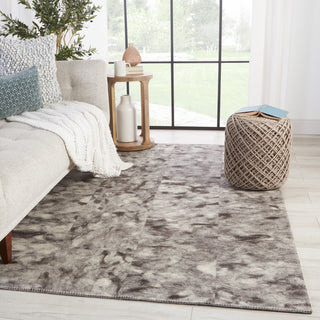 Jaipur Living Borderland Catarina BLD01 Gray/Black Area Rug Lifestyle Image Feature