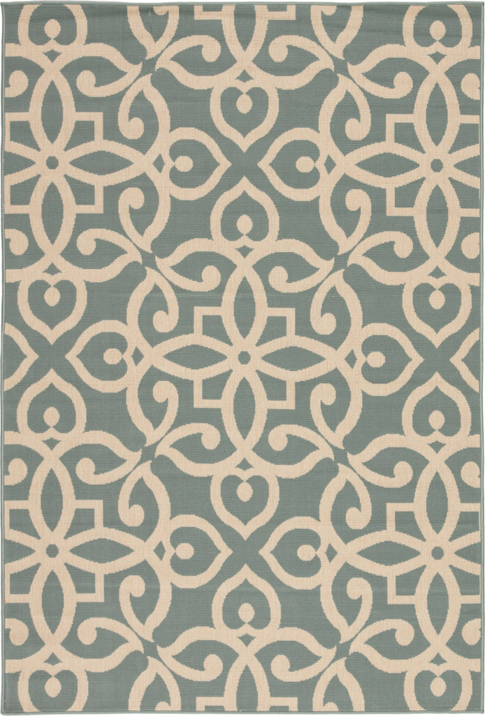 Jaipur Living Bloom Scrolled BLO13 Blue/Cream Area Rug