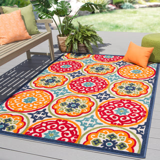 Jaipur Living Belize Tela BLZ08 Multicolor Area Rug Lifestyle Image Feature