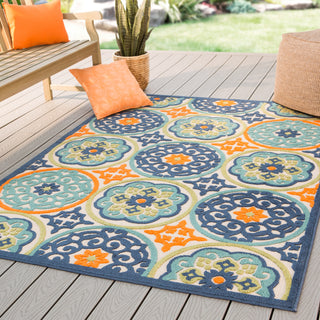 Jaipur Living Belize Tela BLZ09 Multicolor Area Rug Lifestyle Image Feature