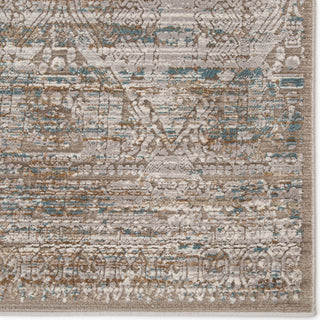 Jaipur Living Brienne Kace BNN01 Gray/Blue Area Rug by Vibe