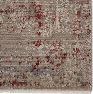 Jaipur Living Brienne Tara BNN04 Gray/Red Area Rug by Vibe