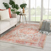 Jaipur Living Boheme Rhoda BOH01 Orange/Ivory Area Rug Lifestyle Image Feature