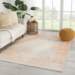 Jaipur Living Boheme Patrin BOH02 Orange/Light Gray Area Rug Lifestyle Image Feature