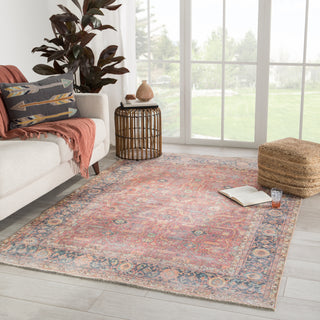 Jaipur Living Boheme Avonlea BOH04 Orange/Blue Area Rug Lifestyle Image Feature