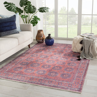 Jaipur Living Boheme Shelta BOH05 Blue/Red Area Rug Lifestyle Image Feature