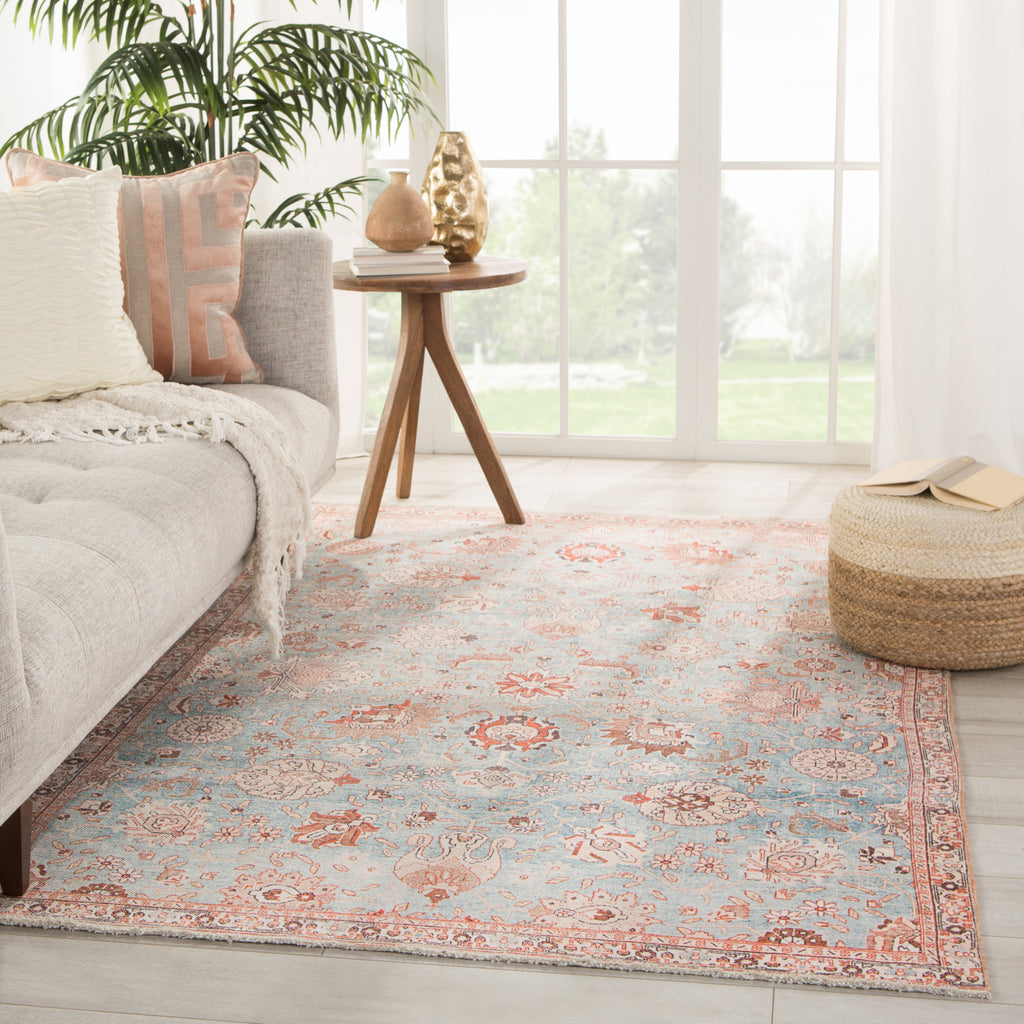 Jaipur Living Boheme Poppy BOH14 Light Blue/Orange Area Rug ...