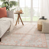 Jaipur Living Boheme Fay BOH15 Orange/Light Blue Area Rug Lifestyle Image Feature