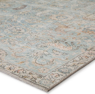 Jaipur Living Boheme Stag BOH17 Teal/Gold Area Rug - Corner Image