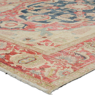 Jaipur Living Boheme Kadi BOH23 Red/Blue Area Rug Corner Image