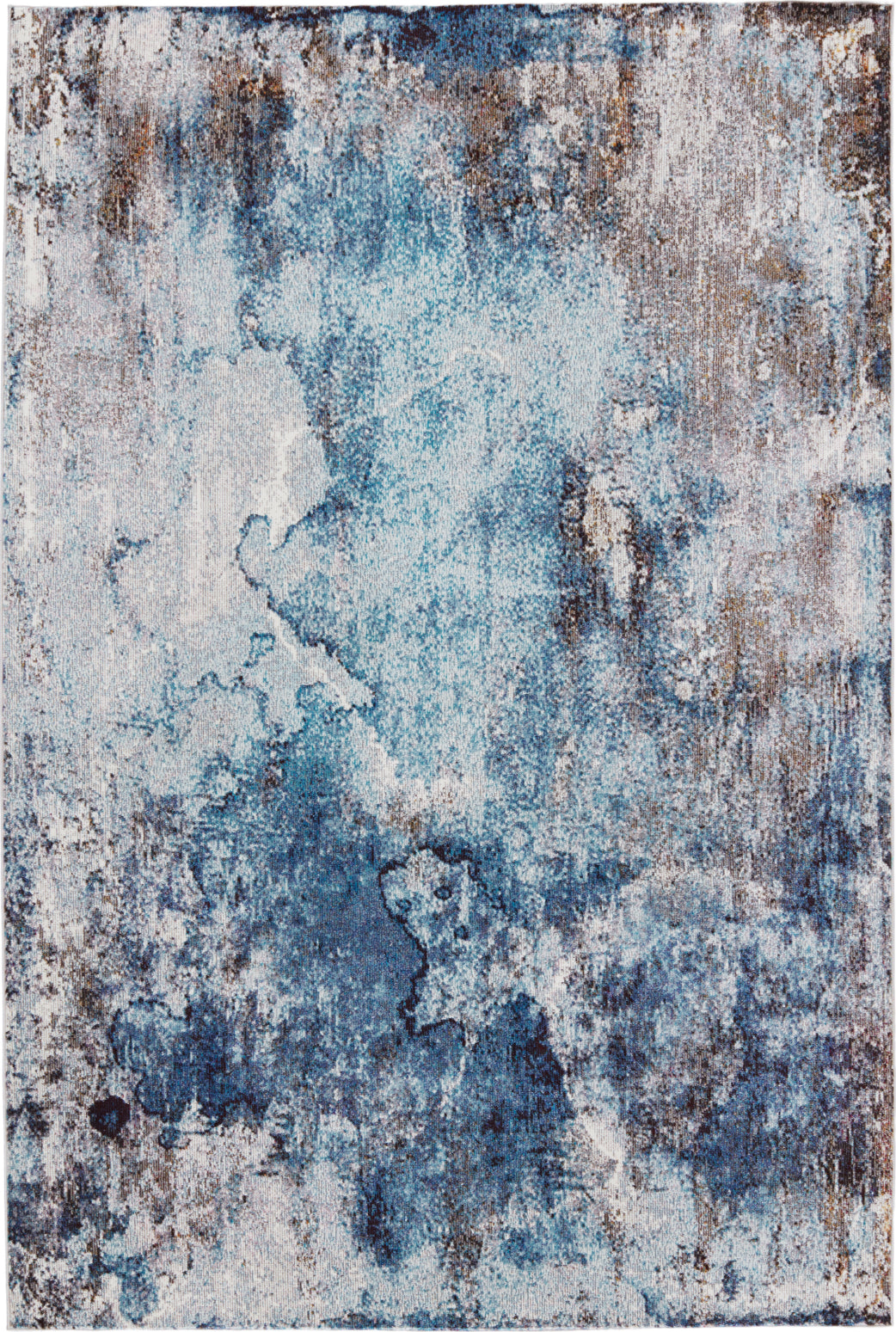 Jaipur Living Borealis Comet BOR02 Blue/Brown Area Rug by Vibe
