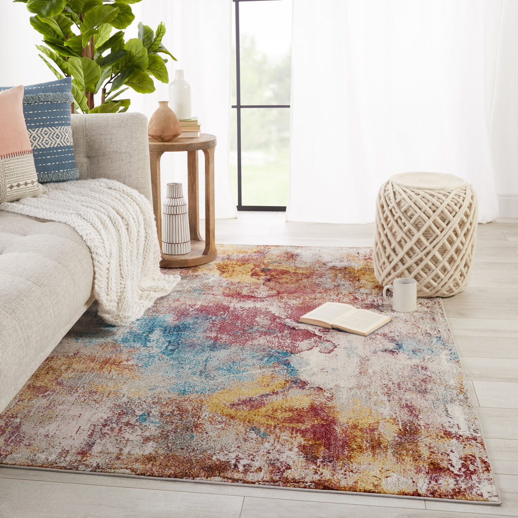 Jaipur Living Borealis Comet BOR03 Multicolor/Red Area Rug by Vibe Lifestyle Image Feature