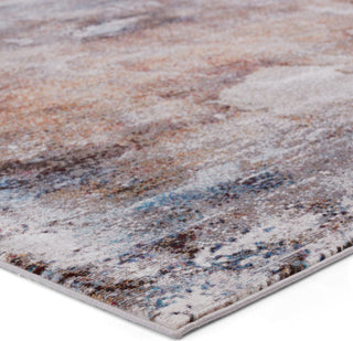 Jaipur Living Borealis Comet BOR04 Brown/Blue Area Rug by Vibe - Corner Image