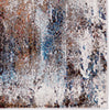Jaipur Living Borealis Comet BOR04 Brown/Blue Area Rug by Vibe - Corner Close Up Image
