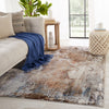 Jaipur Living Borealis Comet BOR04 Brown/Blue Area Rug by Vibe Lifestyle Image Feature