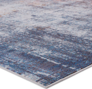 Jaipur Living Borealis Donati BOR06 Blue/Orange Area Rug by Vibe - Corner