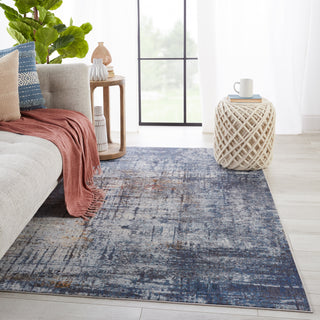 Jaipur Living Borealis Donati BOR06 Blue/Orange Area Rug by Vibe Lifestyle Image Feature