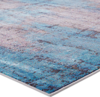 Jaipur Living Borealis Hoku BOR08 Blue/Brown Area Rug by Vibe - Corner Image