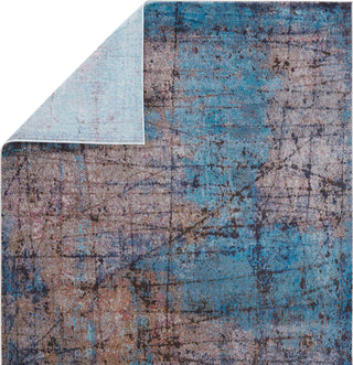 Jaipur Living Borealis Hoku BOR08 Blue/Brown Area Rug by Vibe - Backing Image