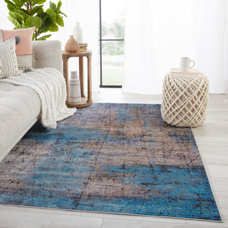 Jaipur Living Borealis Hoku BOR08 Blue/Brown Area Rug by Vibe Lifestyle Image Feature