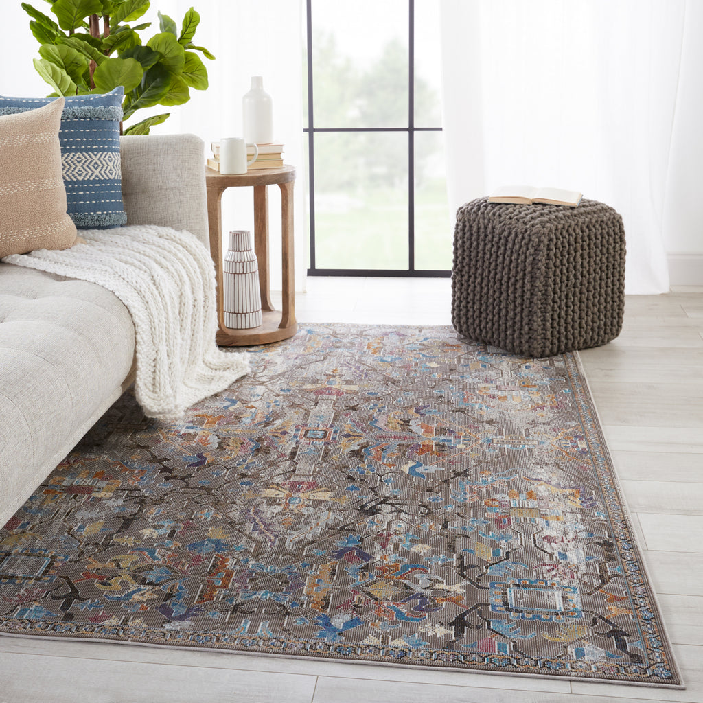 Jaipur Living Borealis Namid BOR09 Gray/Multicolor Area Rug by Vibe Lifestyle Image Feature