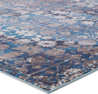 Jaipur Living Borealis Izar BOR10 Blue/White Area Rug by Vibe - Corner Image