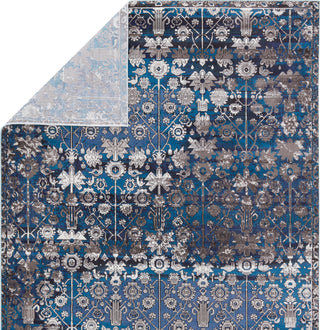 Jaipur Living Borealis Izar BOR10 Blue/White Area Rug by Vibe - Backing Image