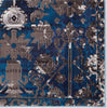 Jaipur Living Borealis Izar BOR10 Blue/White Area Rug by Vibe - Corner Close Up Image