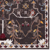 Jaipur Living Borealis Zaniah BOR12 Black/Multicolor Area Rug by Vibe - Corner Close Up Image