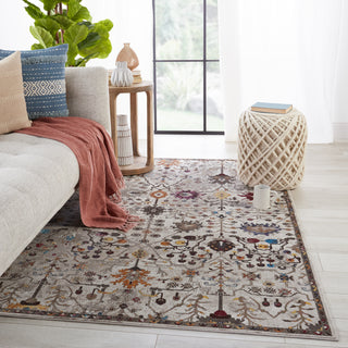 Jaipur Living Borealis Zaniah BOR13 White/Multicolor Area Rug by Vibe Lifestyle Image Feature