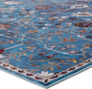 Jaipur Living Borealis Zaniah BOR15 Blue/Multicolor Area Rug by Vibe - Corner Image