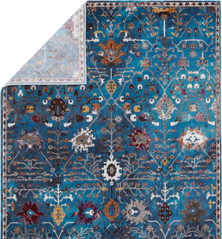 Jaipur Living Borealis Zaniah BOR15 Blue/Multicolor Area Rug by Vibe - Backing Image