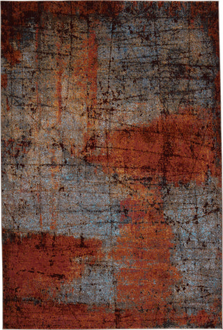 Jaipur Living Borealis Hoku BOR16 Orange/Light Blue Area Rug by Vibe