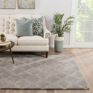 Jaipur Living Baroque Hampton BQ25 Gray Area Rug Lifestyle Image Feature