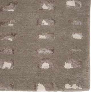 Jaipur Living Baroque Oliva BQ42 Gray/Cream Area Rug - Corner Close Up Image