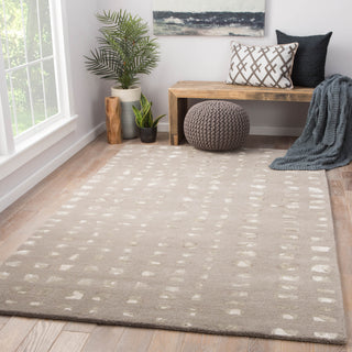 Jaipur Living Baroque Oliva BQ42 Gray/Cream Area Rug Lifestyle Image Feature