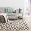 Jaipur Living Brio Mosaic BR30 Gray/Blue Area Rug Lifestyle Image Feature