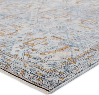 Jaipur Living Branham Lucere BRA01 Blue/Gold Area Rug Corner Image