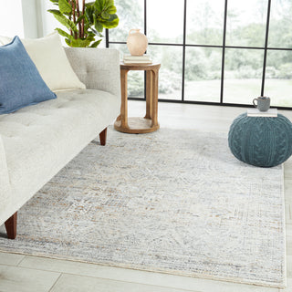 Jaipur Living Branham Nala BRA02 Light Gray/Gold Area Rug Lifestyle Image Feature